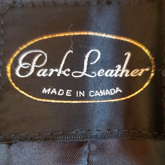 Vintage 70s Park Leather Black Leather Trench Coat - Picture 3 of 10